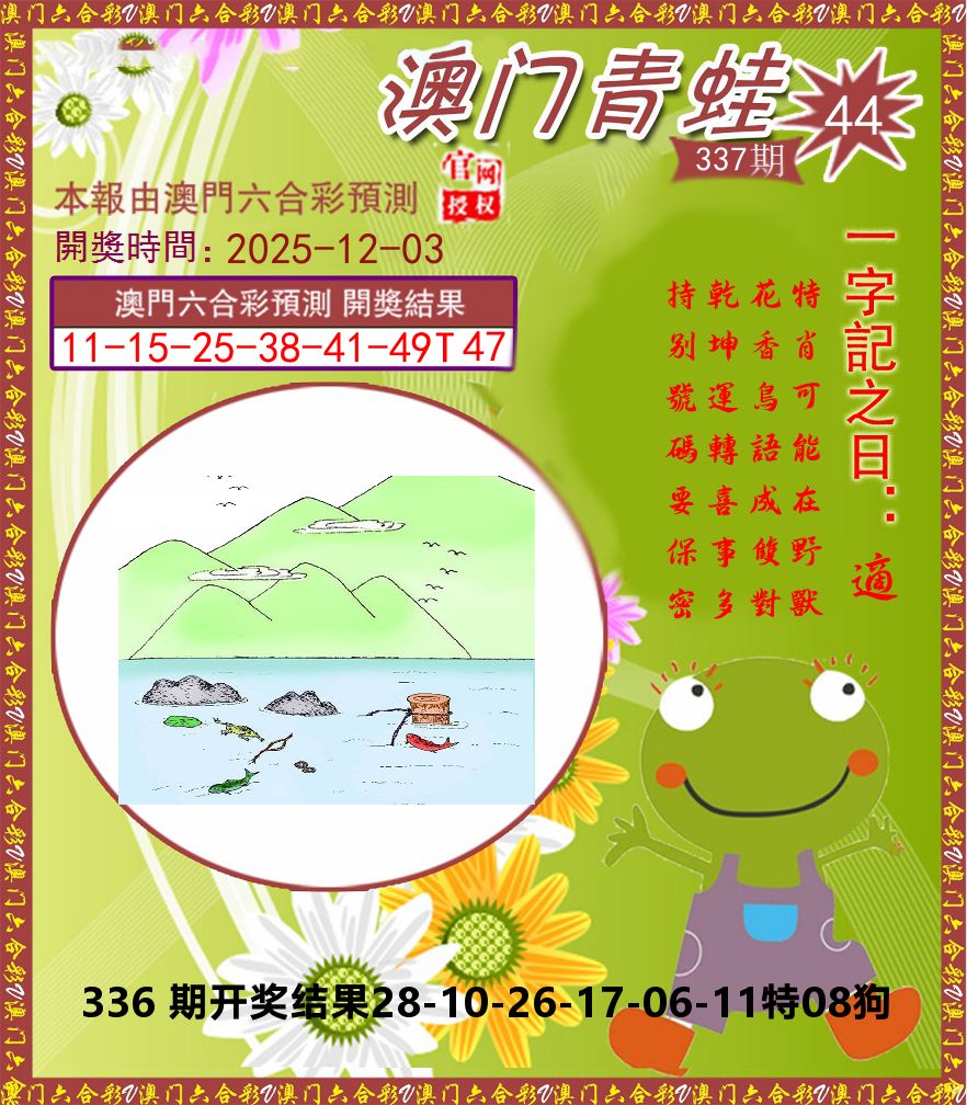 青蛙系列44 第337期