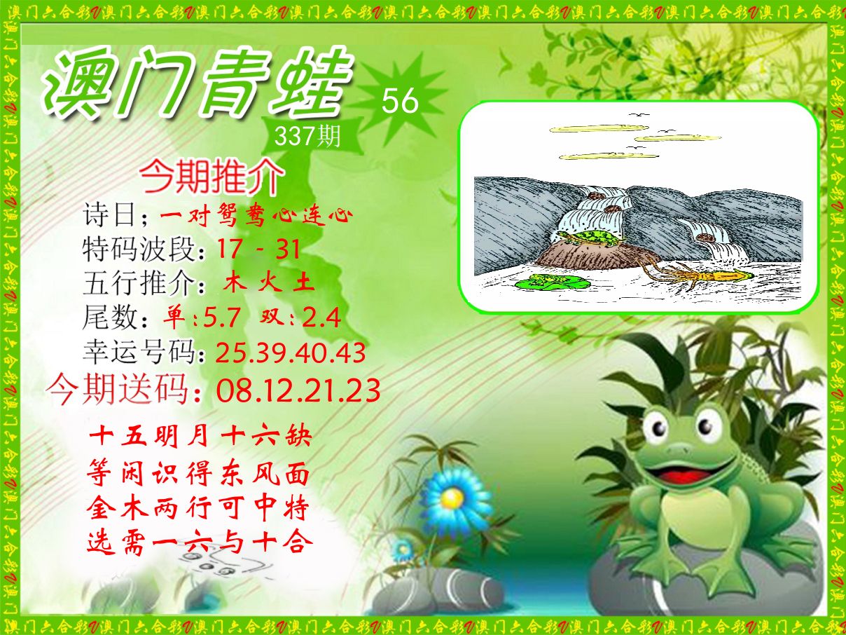 青蛙系列56 第337期