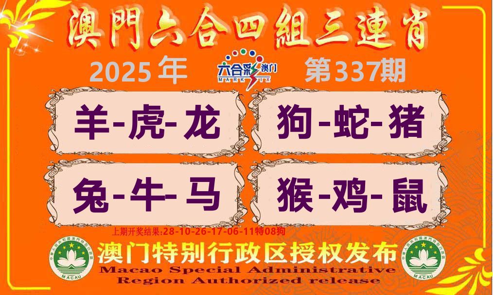 六合三连肖 第337期