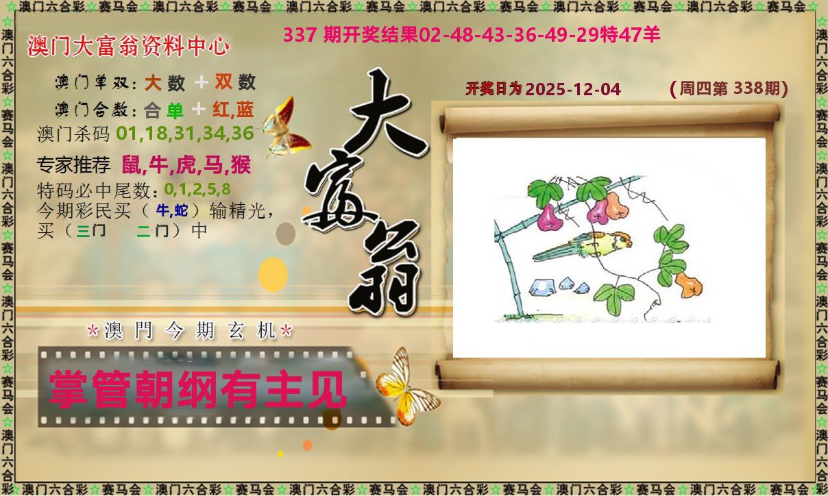 新大富翁 第338期