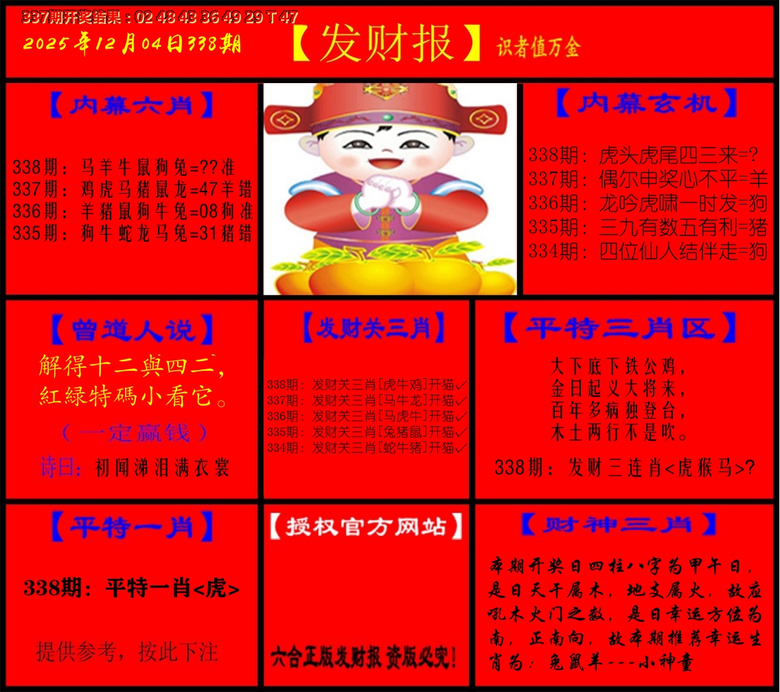 发财报 第338期