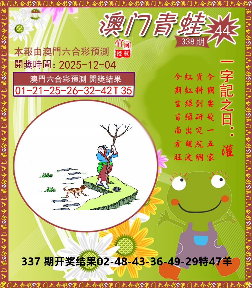青蛙系列44 第338期