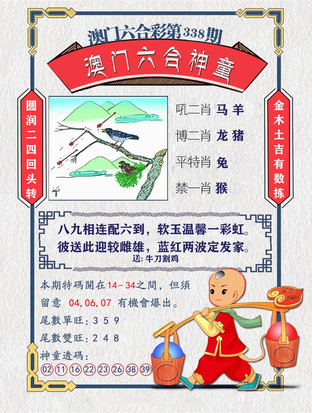 六合神童 第338期