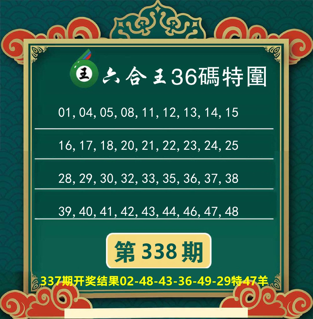澳门特码王B 第338期