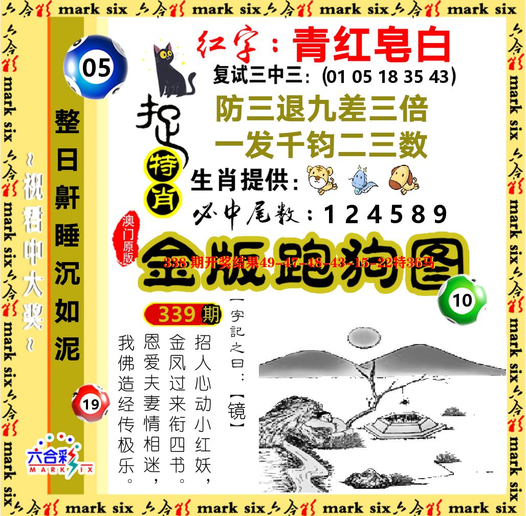 金版跑狗图 第339期