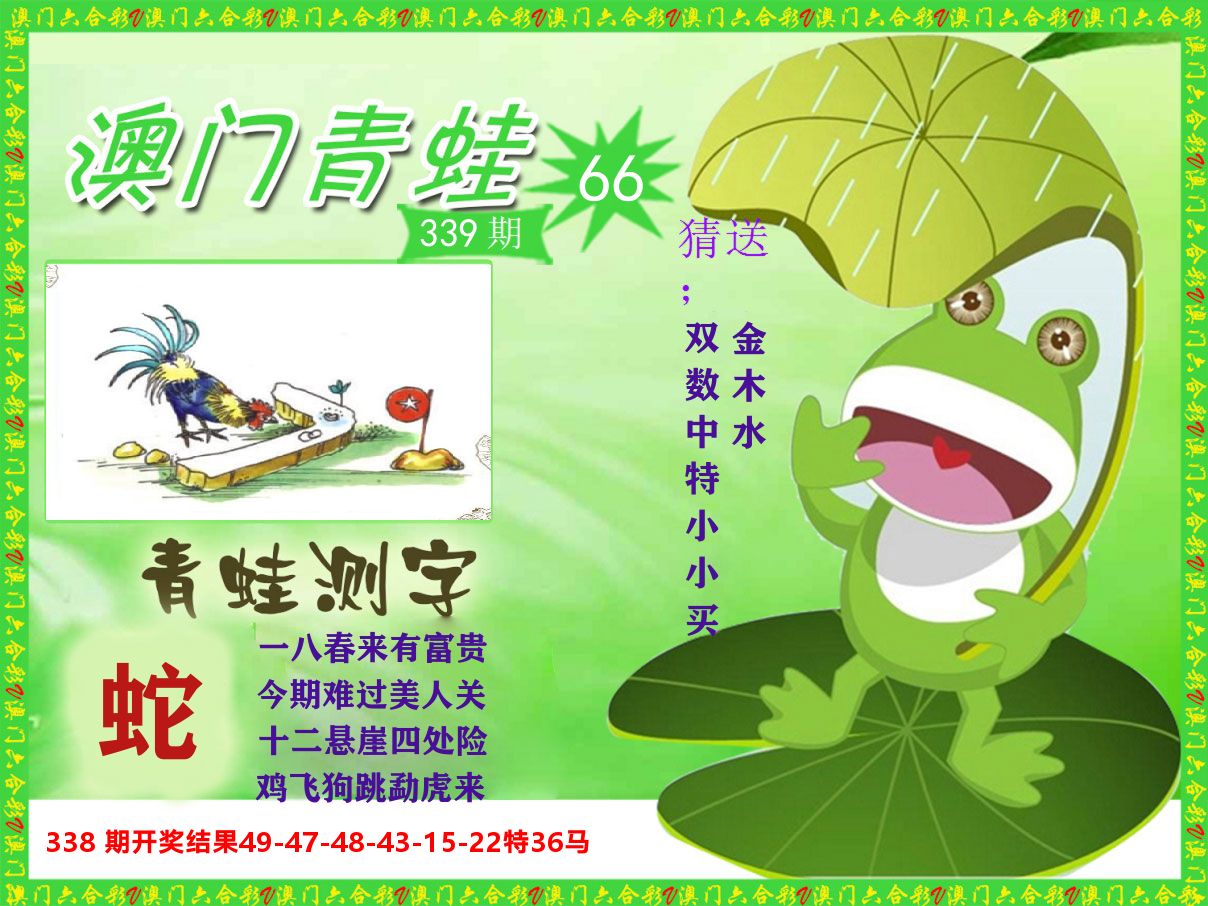 青蛙系列66 第339期