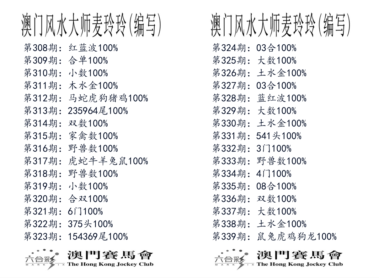 港麦大师 第339期