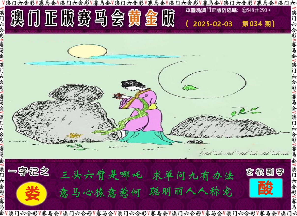 赛马会黄金版 第34期
