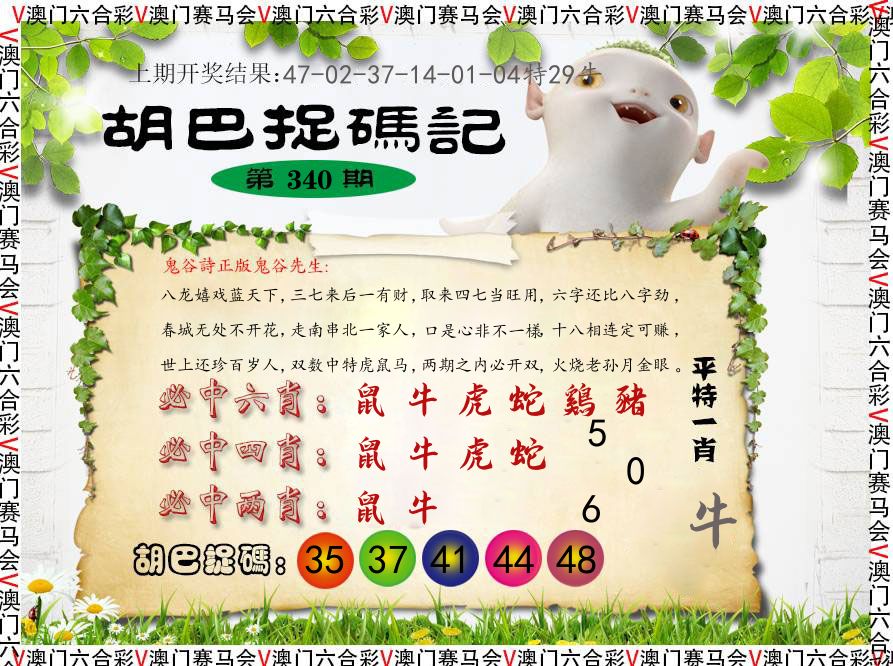 胡巴抓码记 第340期