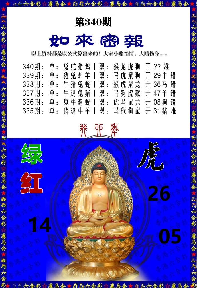 如来密报 第340期