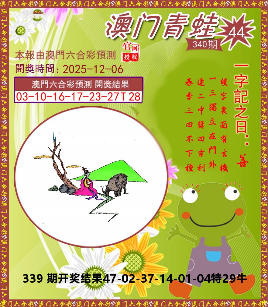 青蛙系列44 第340期