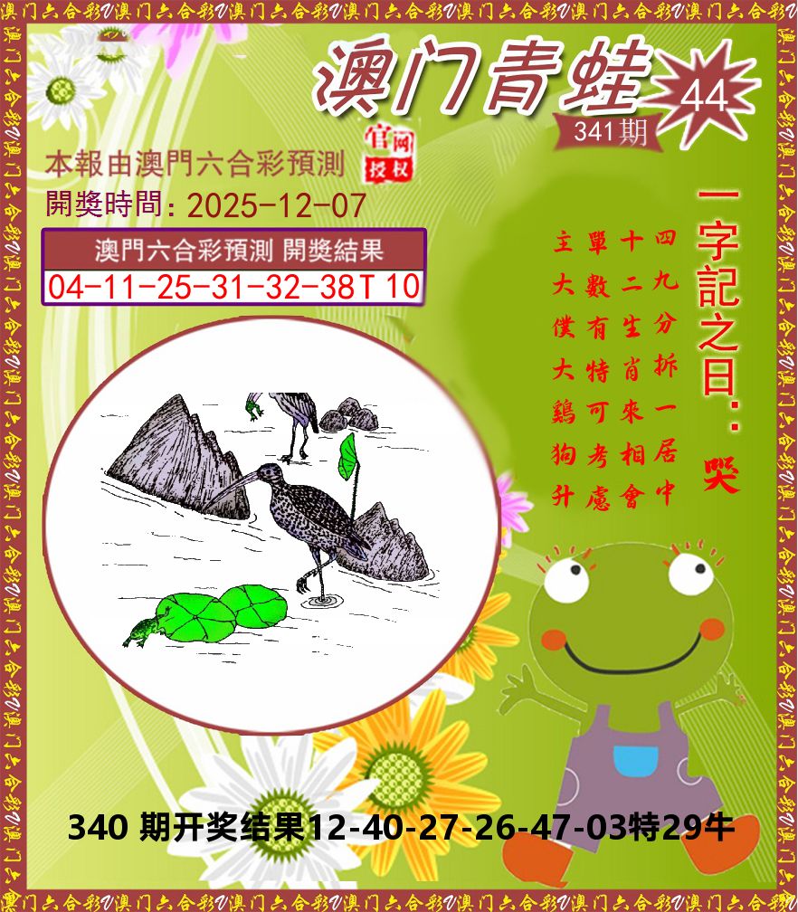 青蛙系列44 第341期