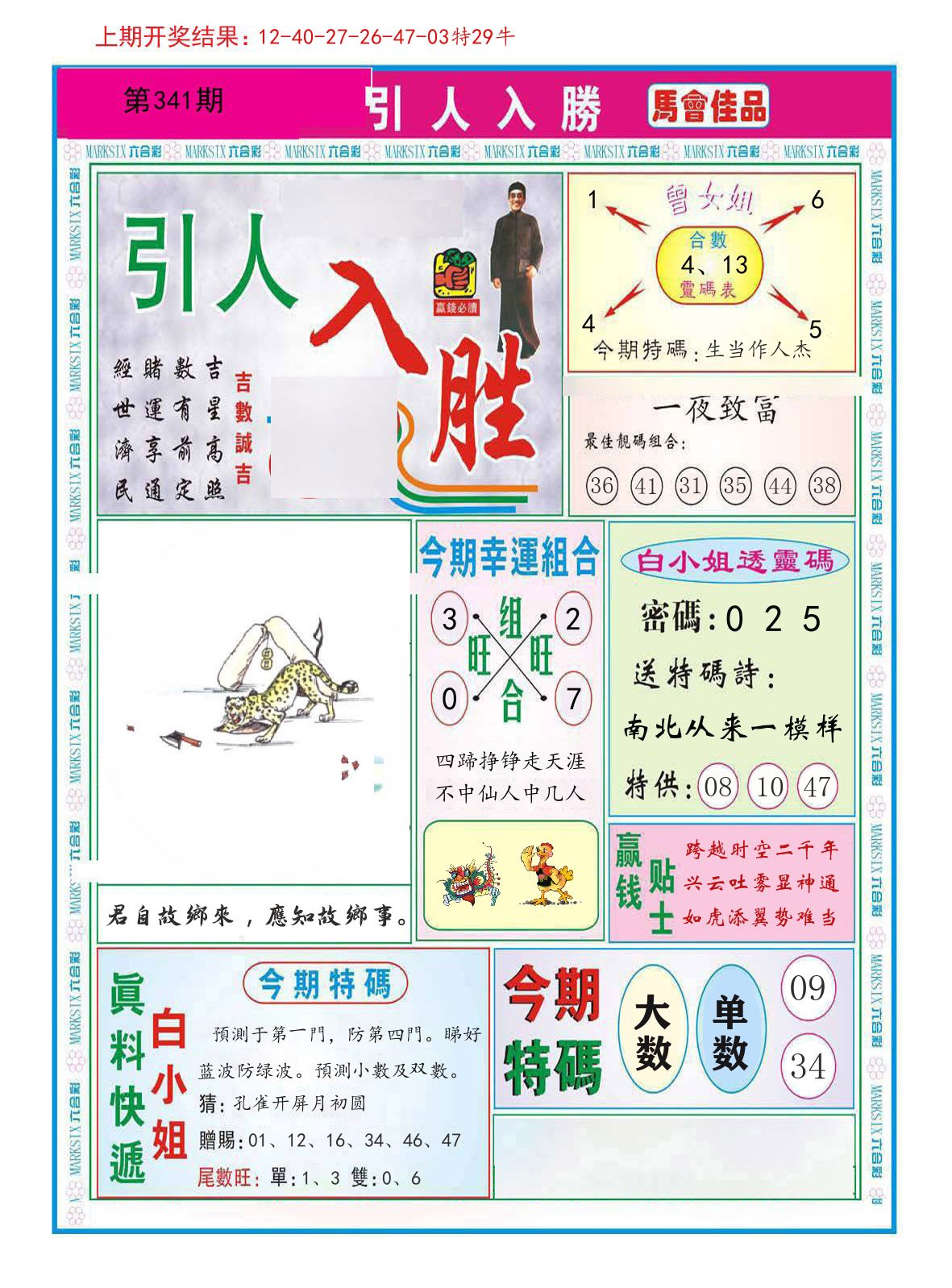 引人入胜 第341期