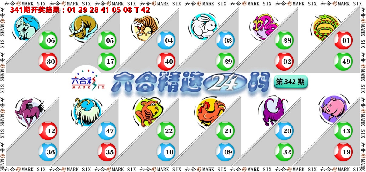 六合精选24码 第342期