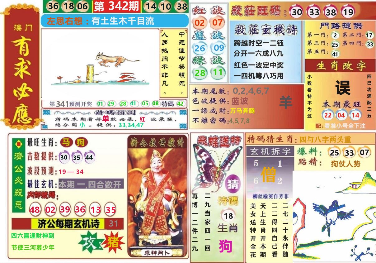 澳门有求必应 第342期