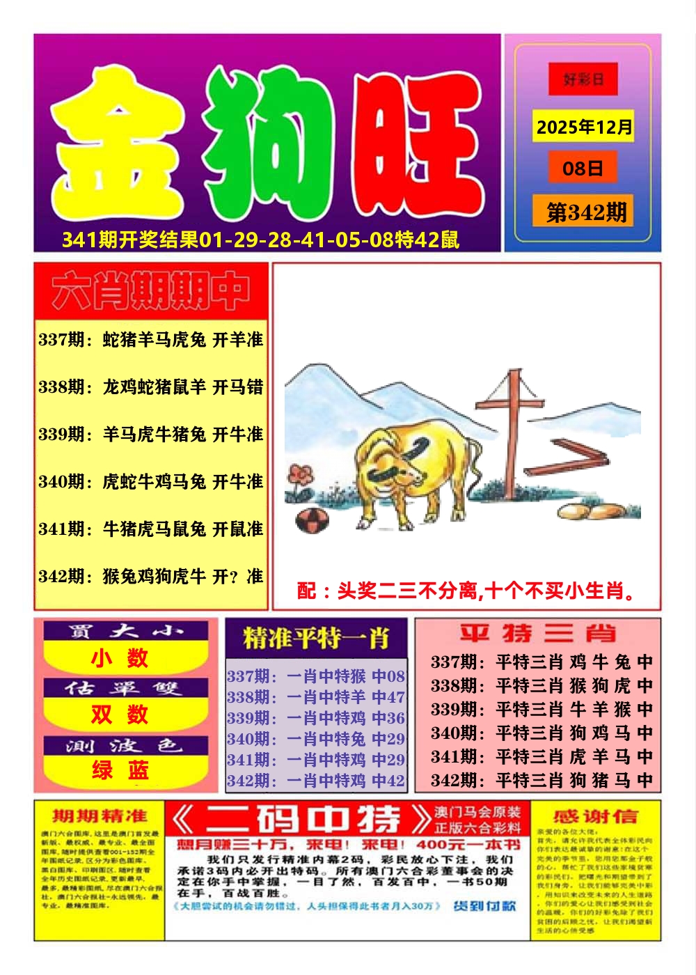 澳门金狗旺A 第342期