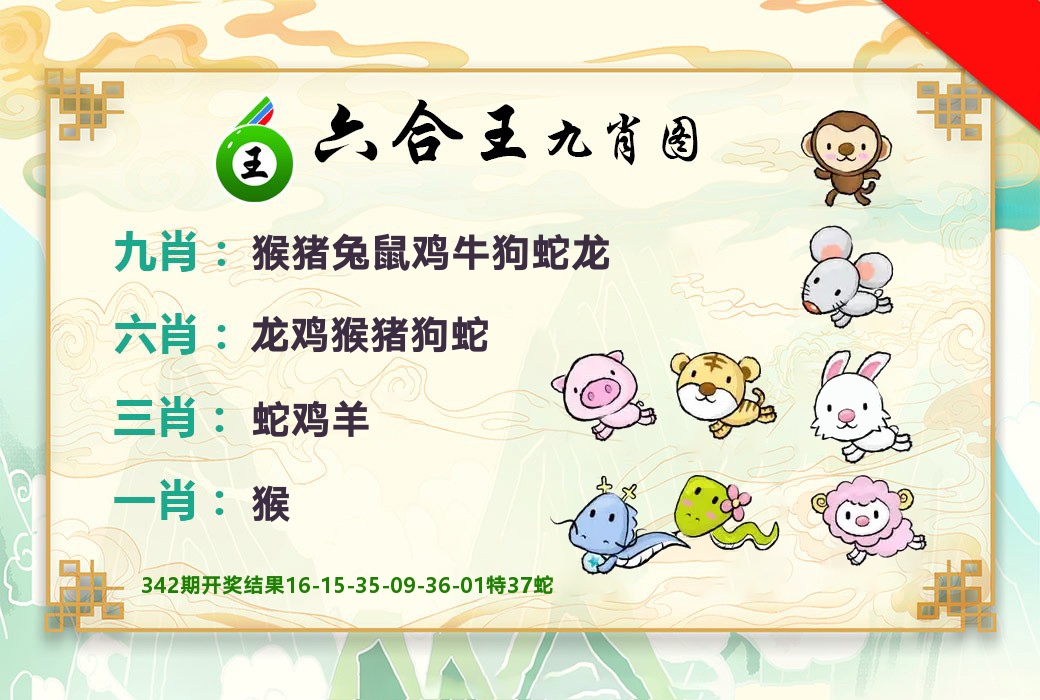 六合王九肖图 第343期
