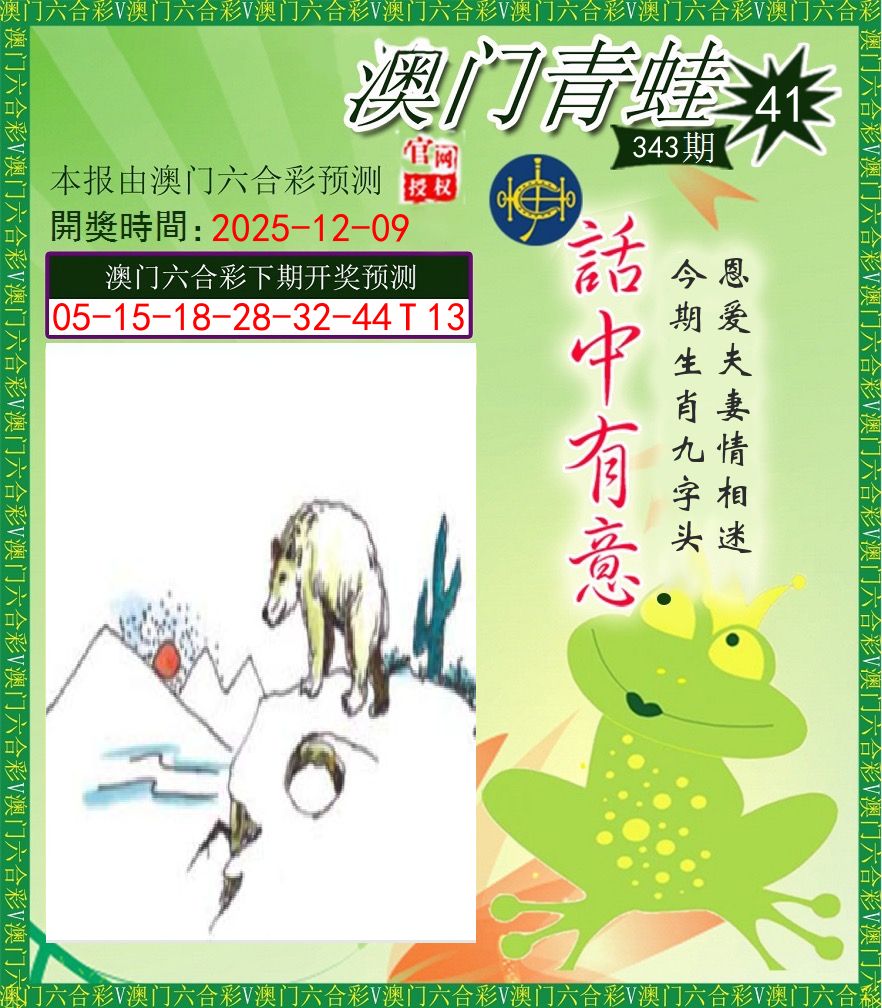 青蛙系列43 第343期