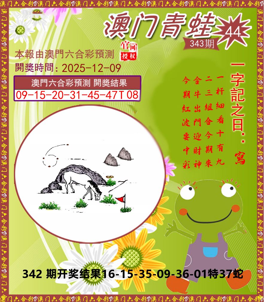 青蛙系列44 第343期