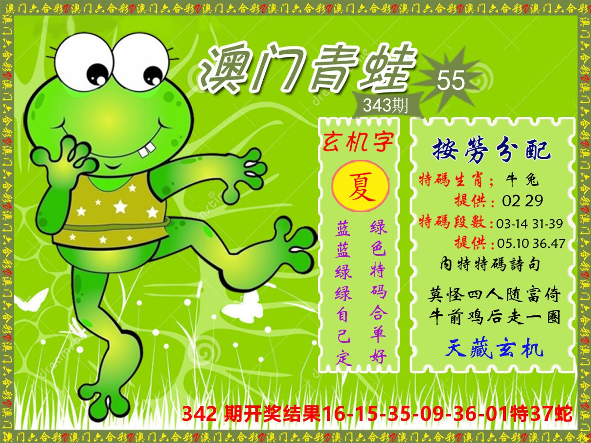 青蛙系列55 第343期