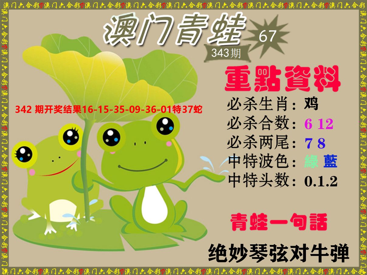 青蛙系列67 第343期