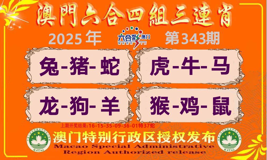 六合三连肖 第343期