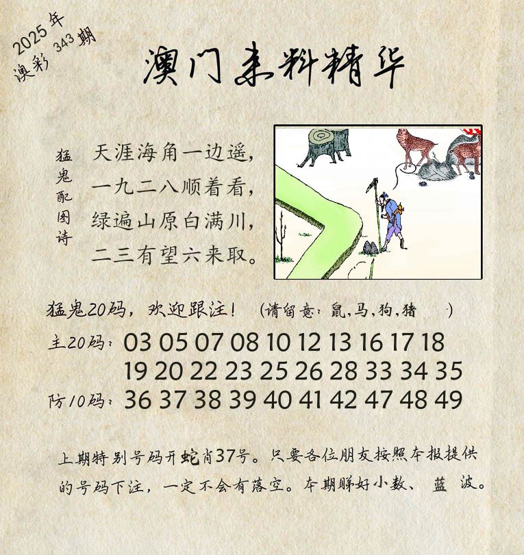精华来料 第343期