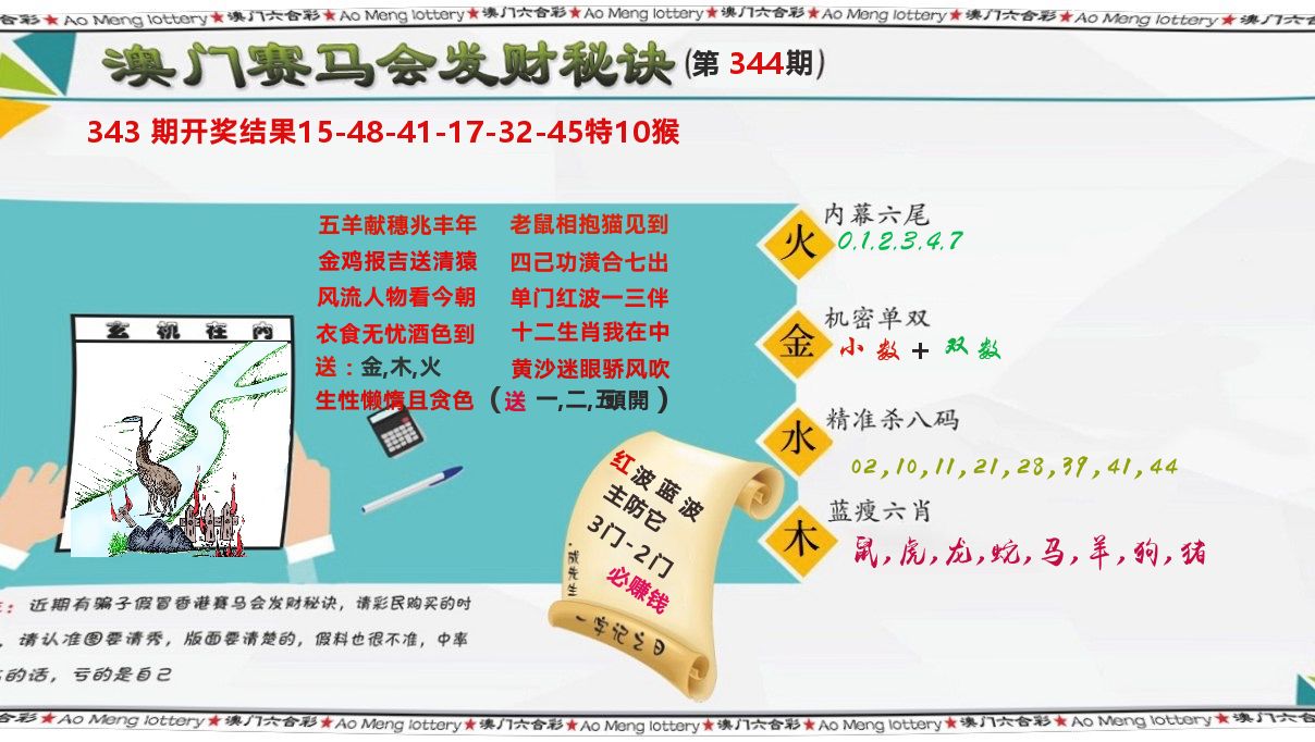 发财秘诀 第344期