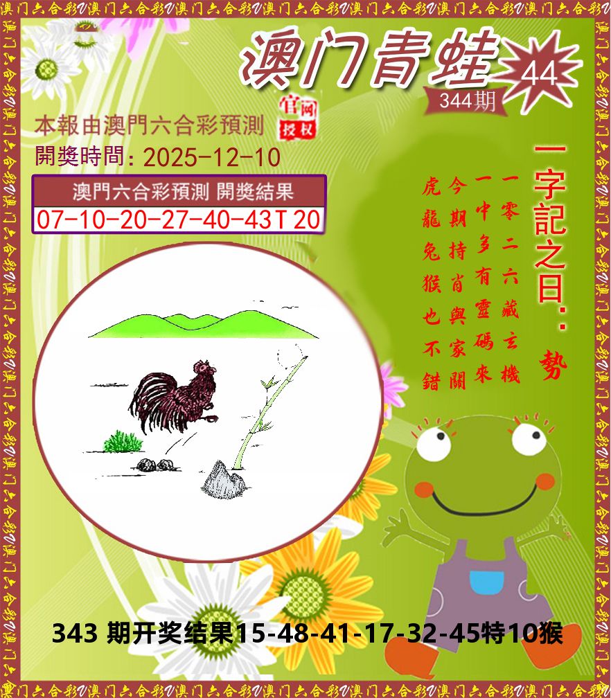 青蛙系列44 第344期