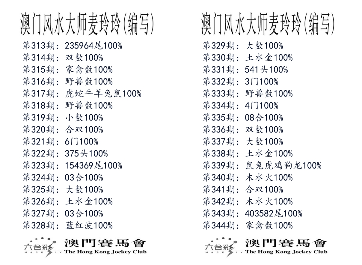 港麦大师 第344期