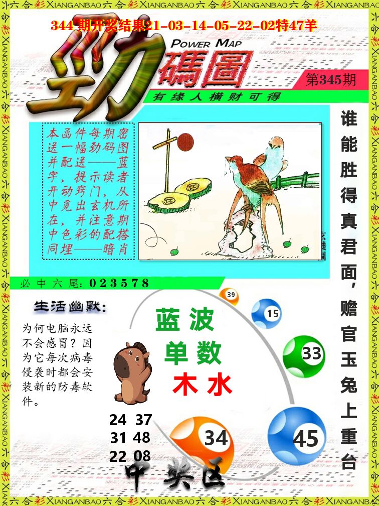 劲码图 第345期