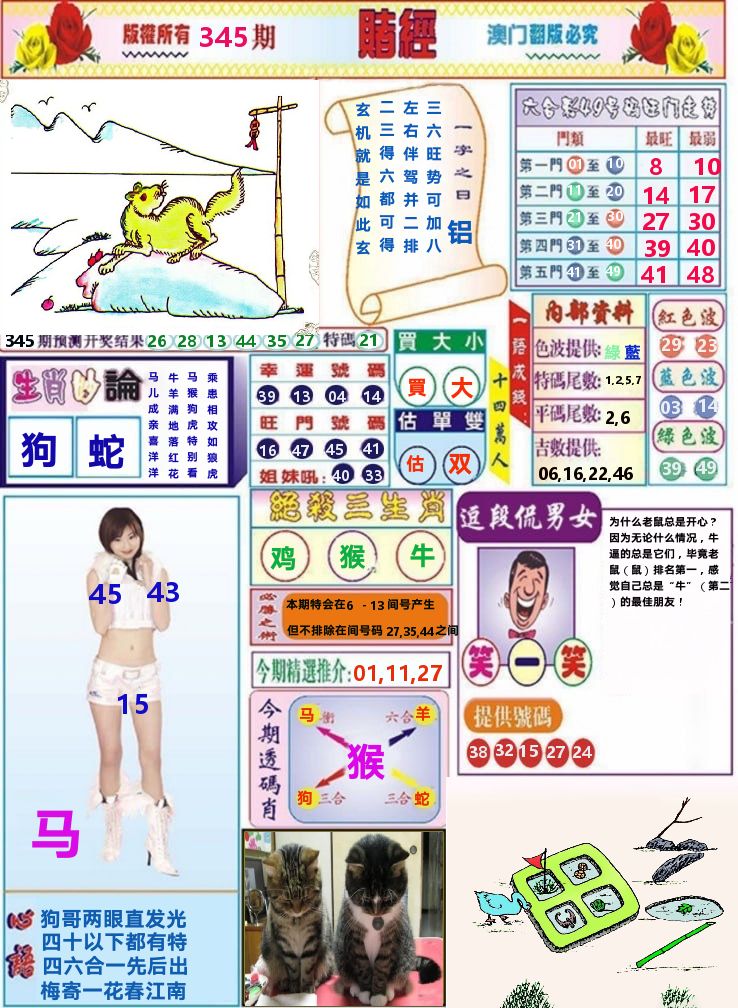 澳门赌经 第345期