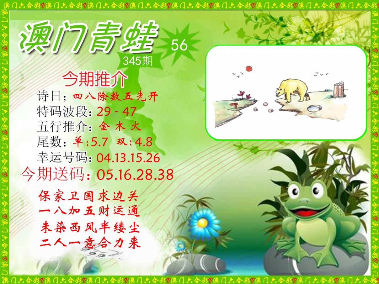 青蛙系列56 第345期