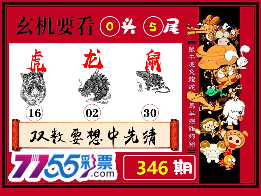 玄机要看 第346期
