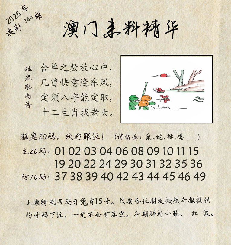 精华来料 第346期