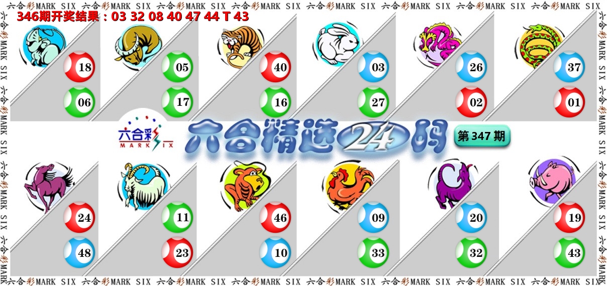 六合精选24码 第347期