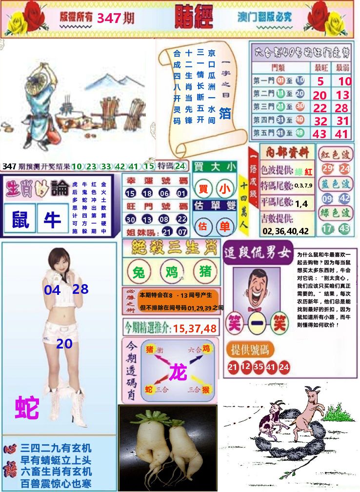 澳门赌经 第347期