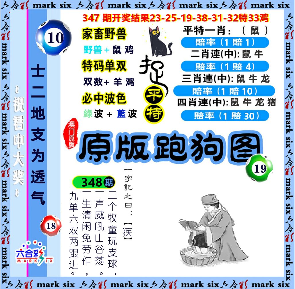 原版跑狗图 第348期