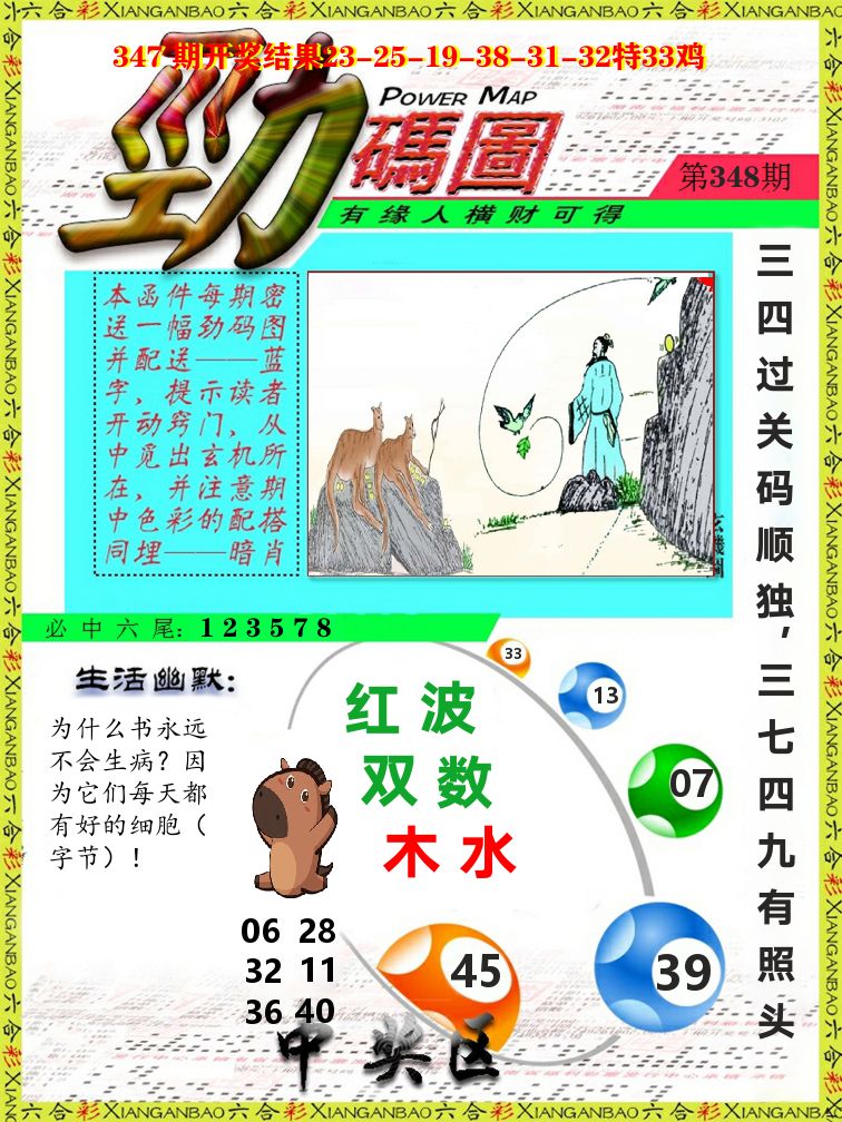 劲码图 第348期