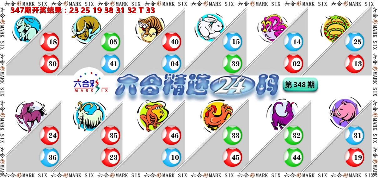 六合精选24码 第348期