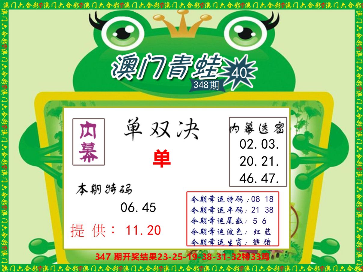 青蛙系列50 第348期