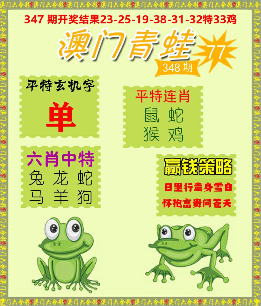 青蛙系列77 第348期