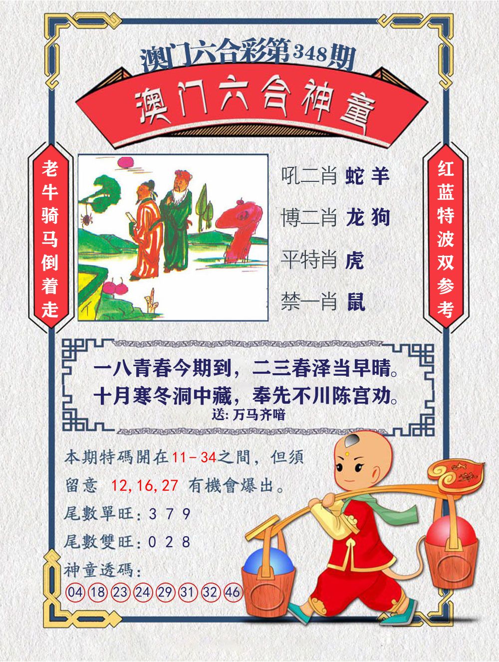 六合神童 第348期