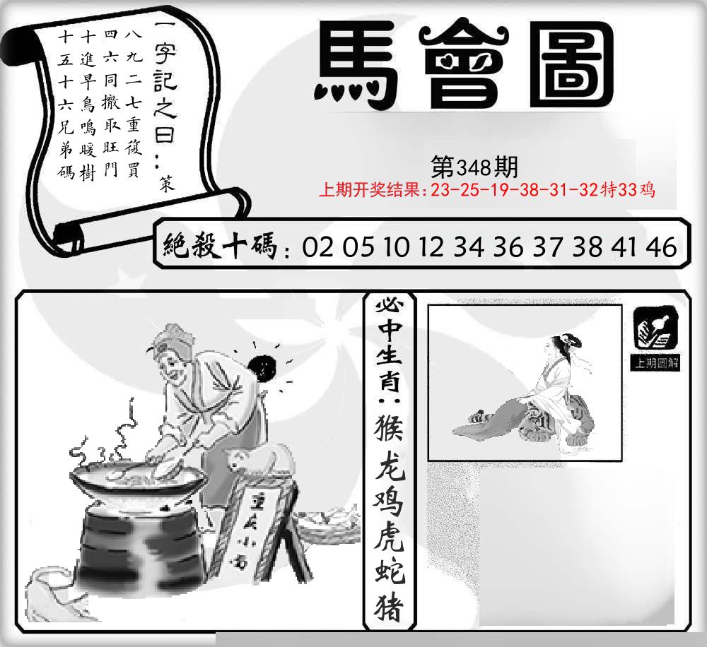 马会图 第348期