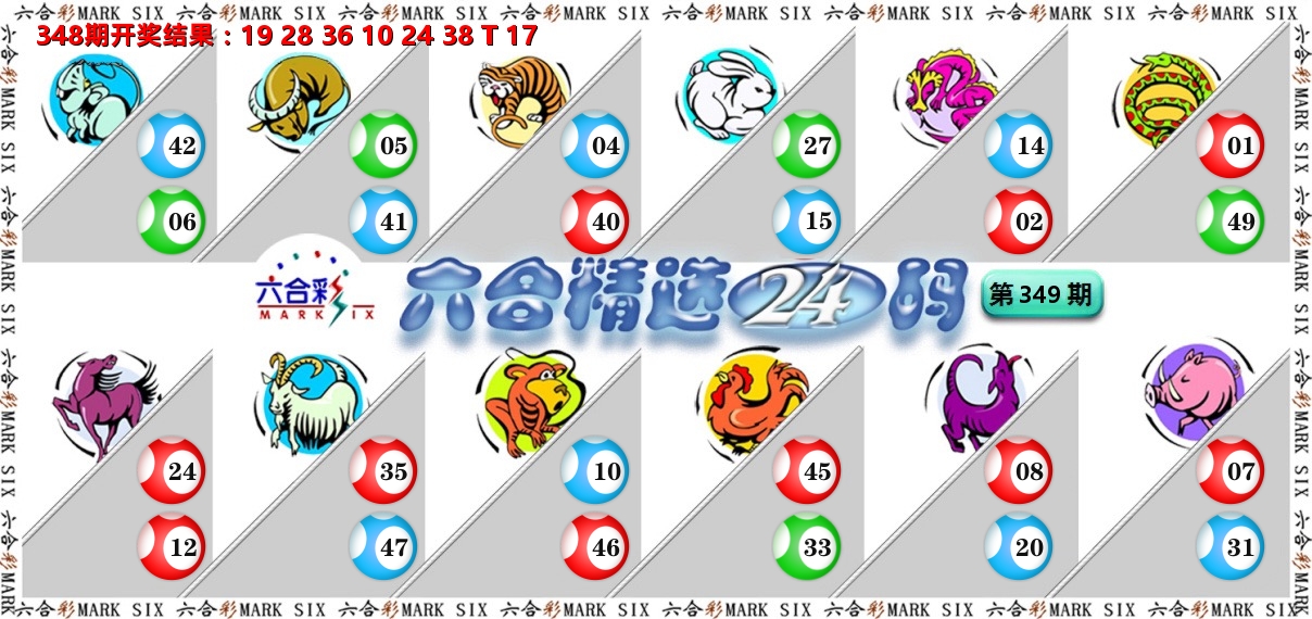 六合精选24码 第349期