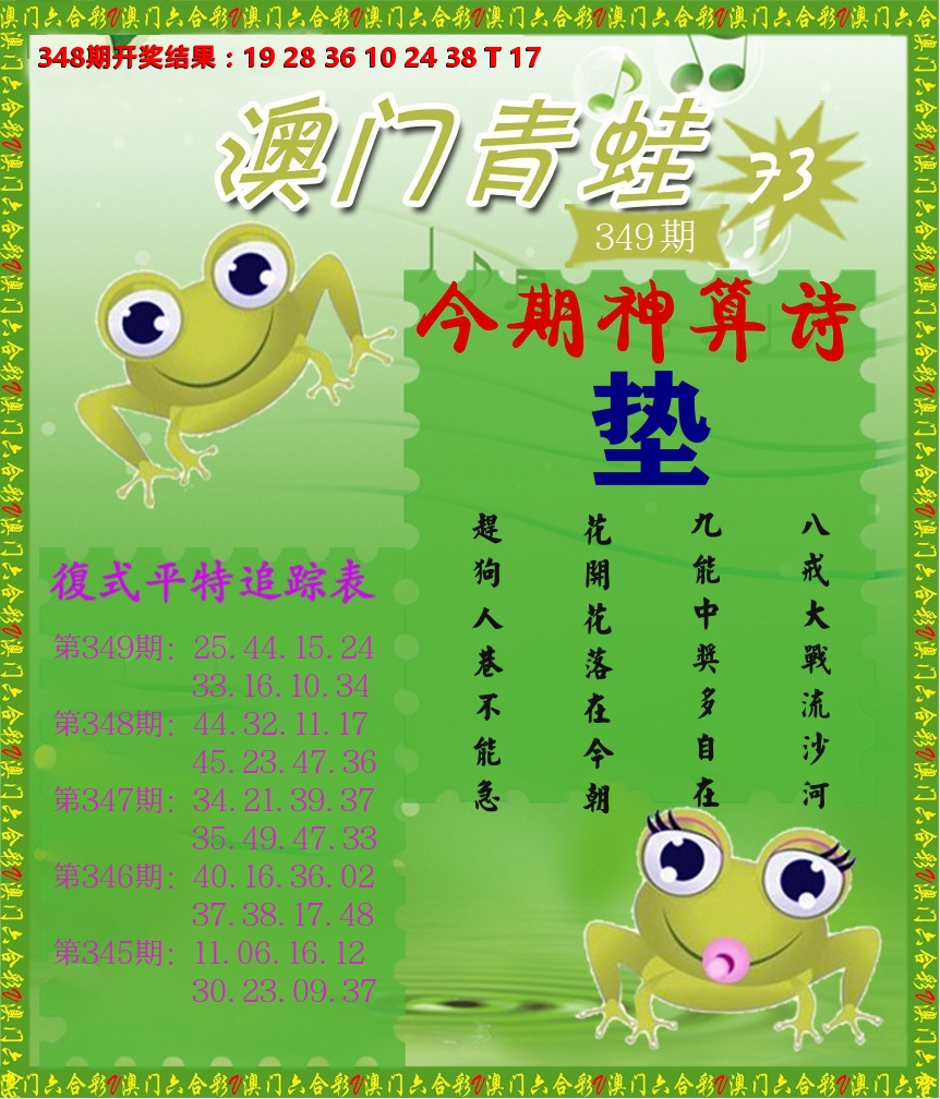 青蛙系列73 第349期