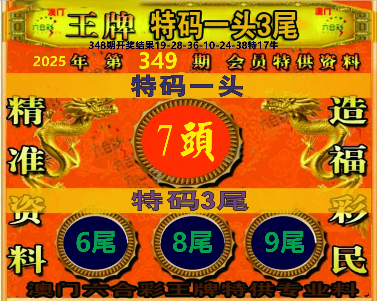 王牌特码 第349期