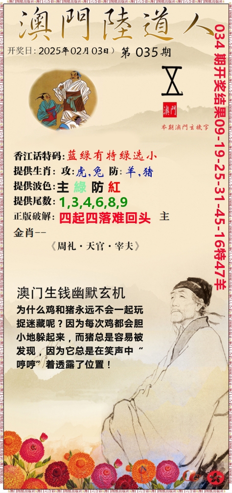 澳门陆道人 第35期