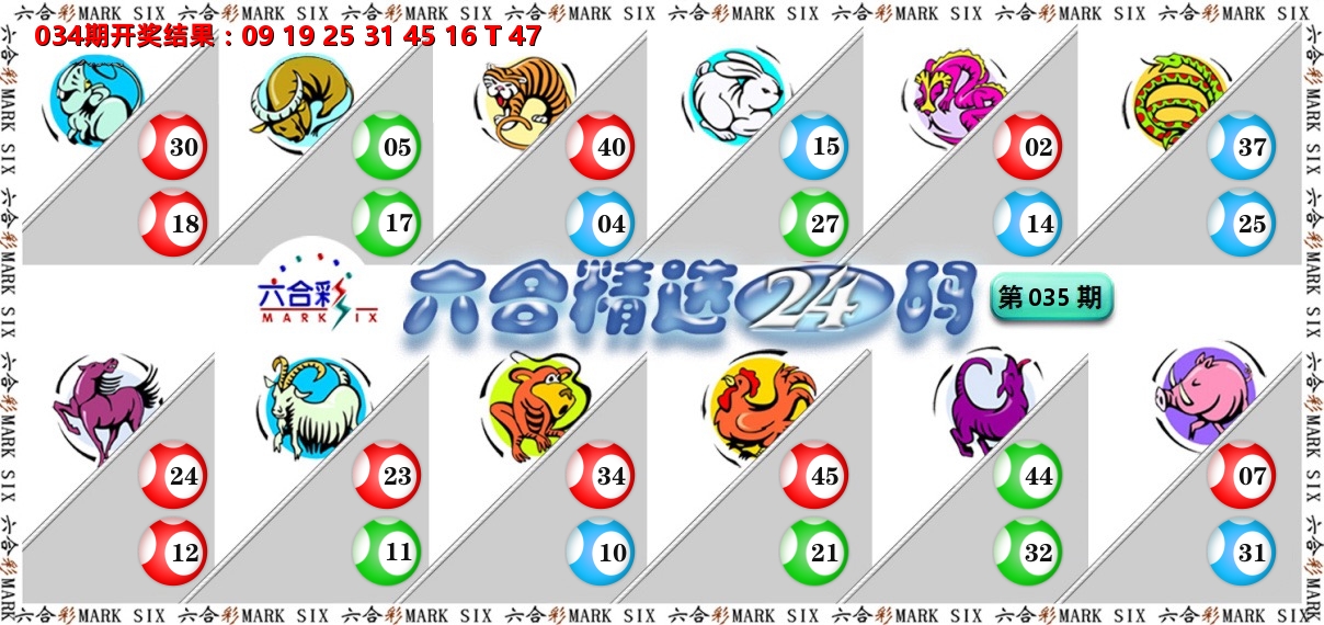 六合精选24码 第35期