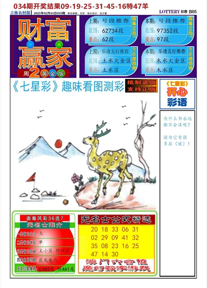 七星彩图A 第35期